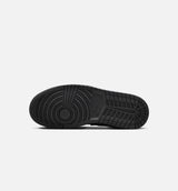 Air Jordan 1 Low Patent Elephant Womens Lifestyle Shoe - Black/Black/White/Metallic Silver