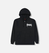 Pond Zip Up Mens Hoodie - Black