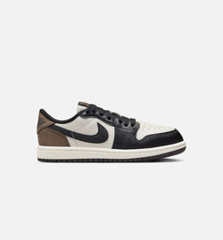 JORDAN FQ5436-102
 Air Jordan 1 Retro Low Mocha Preschool Lifestyle Shoe - Sail/Dark Mocha/Black Image 0