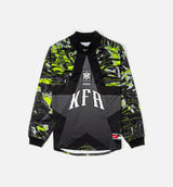 Korea Hollywood Keeper Long Sleeve Mens Jersey - Black/Black/White