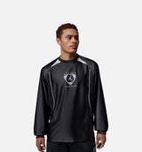 Brooklyn Goalie Mens Long Sleeve Shirt - Black/White/Metallic Silver