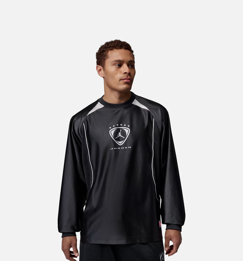 Jordan IM8995-010 Brooklyn Goalie Mens Long Sleeve Shirt - Black