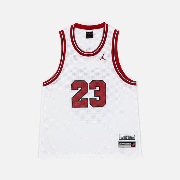 Jordan HF9375-100 Summer Essentials Mens Jersey - Black/White