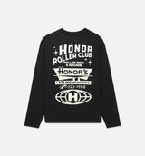 Late Night Dining Mens Long Sleeve Shirt - Black