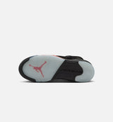 Air Jordan 5 Retro Halloween Grade School Lifestyle Shoe - Black/Picante Red/Glow N The Dark