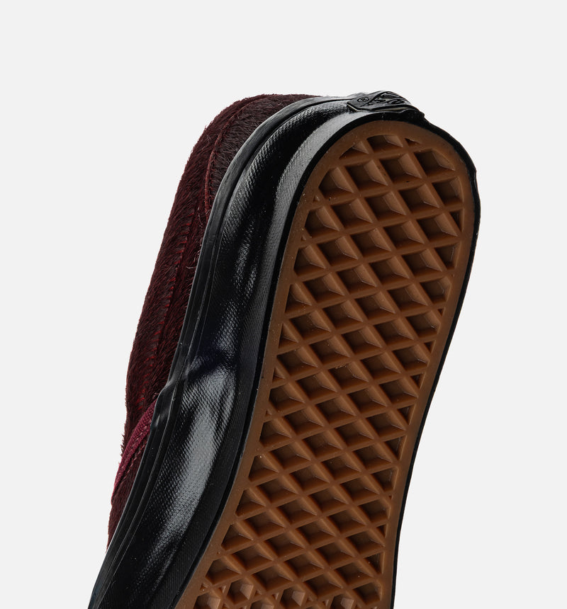 LX Classic Slip On 98 Pony Hair Mens Lifstyle Shoe - Burgundy/Black