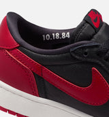 Air Jordan 1 Retro Low OG Banned Grade School Lifestyle Shoe - Black/Black/Varsity Red/Summit White Free Shipping