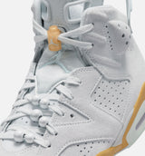 Air Jordan 6 Retro Pearl Womens Lifestyle Shoe - Pure Platinum/Glacier Blue/Metallic Gold