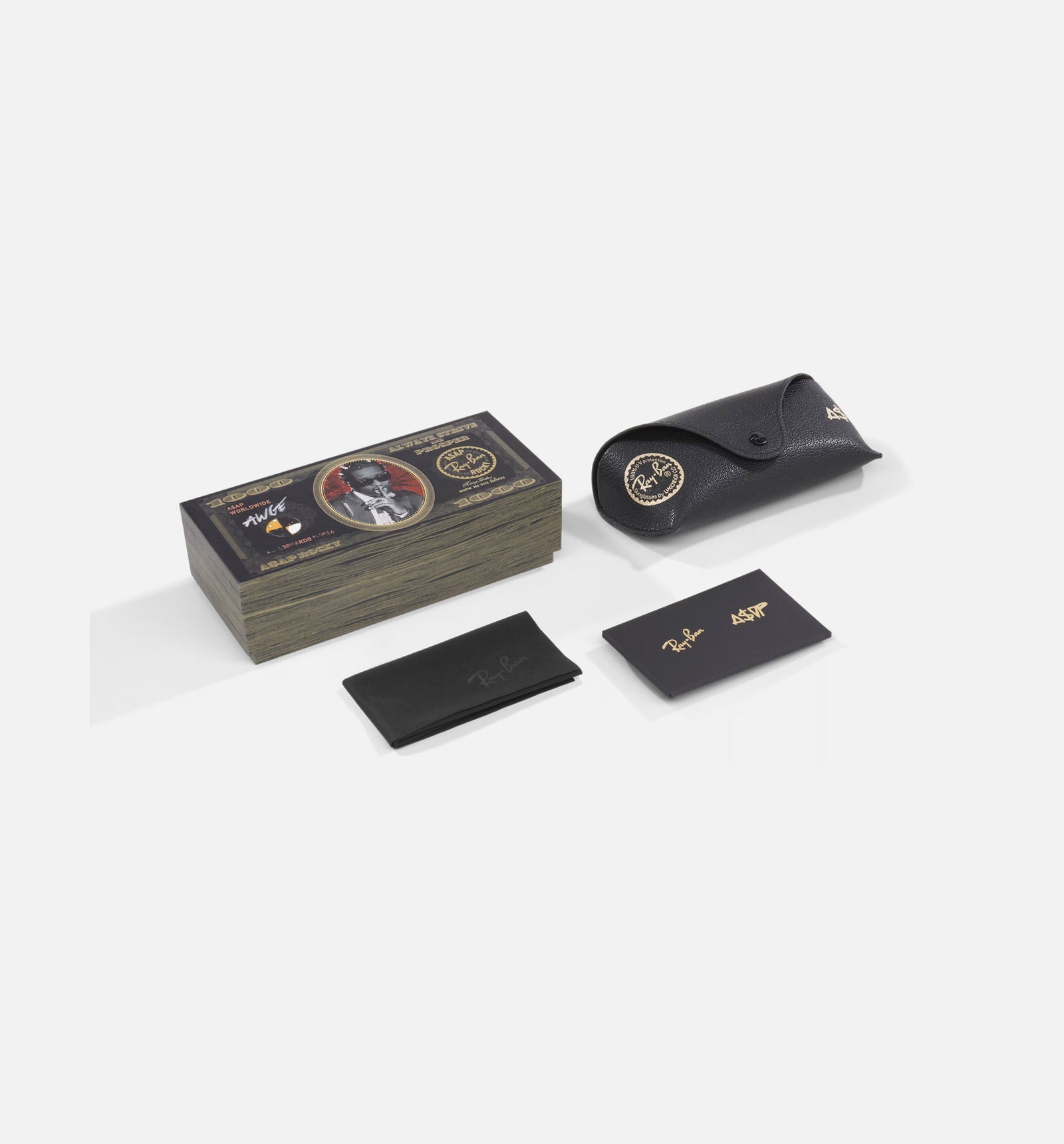 Rayban 0RB0840S A$AP Rocky x Mega Wayfarer Mens Sunglasses - Black