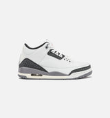 Air Jordan 3 Retro Cement Grey Mens Lifestyle Shoe - Summit White/Fire Red/Cement Grey/Black