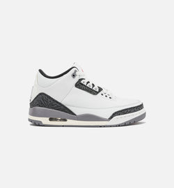 JORDAN CT8532-106
 Air Jordan 3 Retro Cement Grey Mens Lifestyle Shoe - Summit White/Fire Red/Cement Grey/Black Image 0