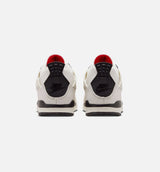 Air Jordan 4 Retro Flight Club Preschool Lifestyle Shoe - Sail/Black/University Red
