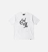 End The Loungechair Mens Short Sleeve Shirt - White