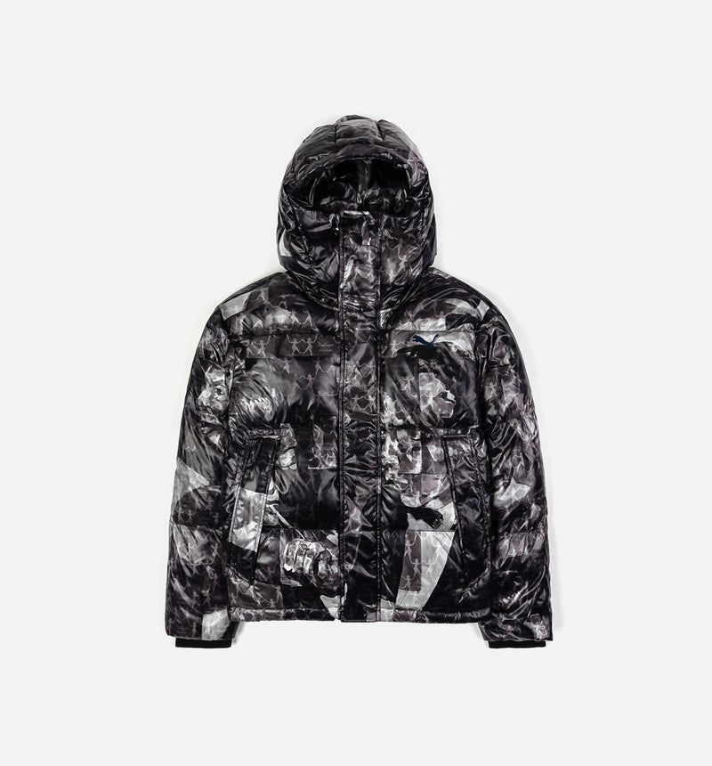 Puma x Kidsuper All Over Print Puffer Mens Jacket - Black