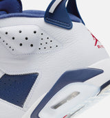 Air Jordan 6 Retro White and Midnight Navy Mens Lifestyle Shoe - White/Varsity Red/Midnight Navy