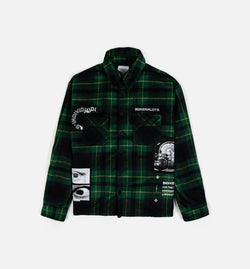 INDIVIDUALIST INDFW24-EF
 All Eyes Flannel Mens Shirt - Green Image 0