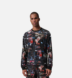 Jordan IF1831-010 Jordan Flight Printed Long Sleeve Mens Jersey