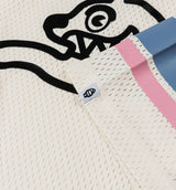 Hike Oversize Running Dog Mesh Mens Jersey - White