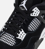 Air Jordan 4 Retro White Thunder Mens Lifestyle Shoe - Black/White/Black