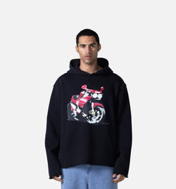 HONOR HTG250151
 Speedbike Pullover Mens Hoodie - Black/Pink Image 0