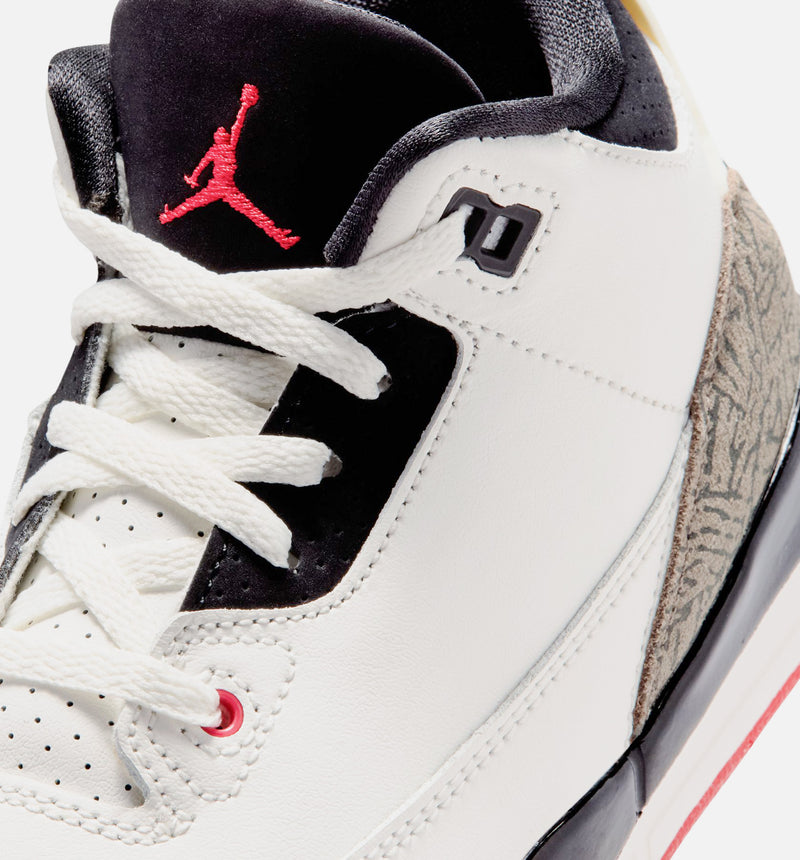 Jordan DM0966-103 Air Jordan 3 Retro Sail and University Red