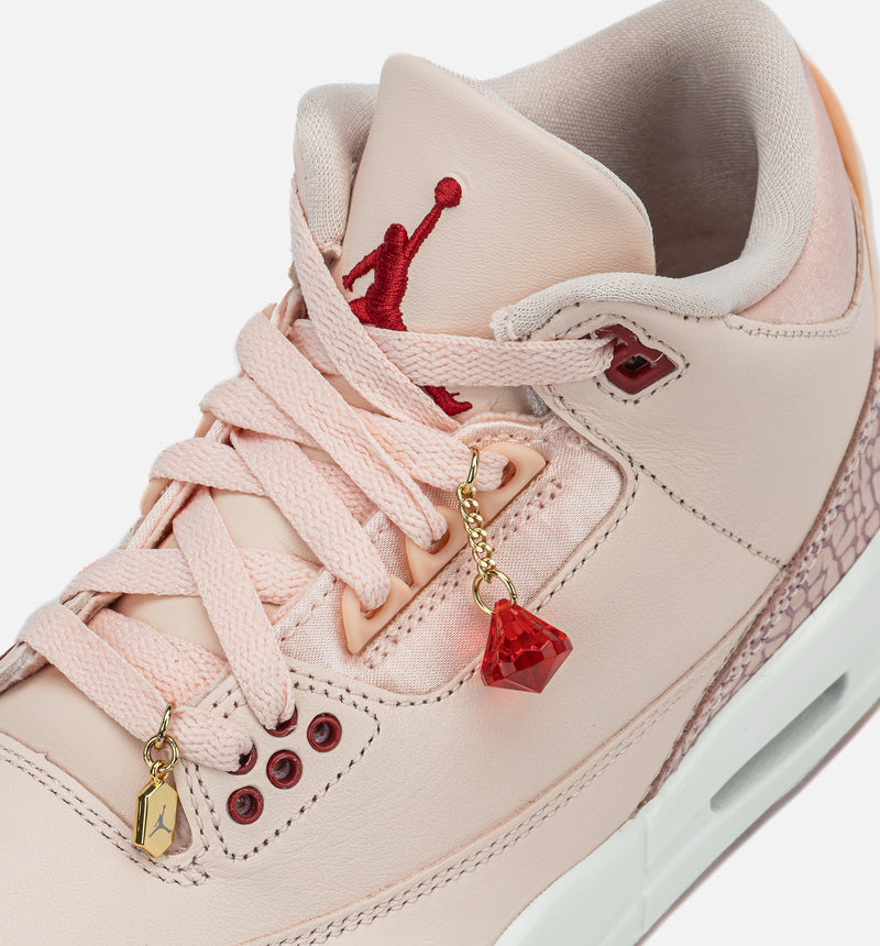 Air Jordan 3 Retro Treat Yourself Womens Lifestyle Shoe - Washed Coral/Gym Red/Sail