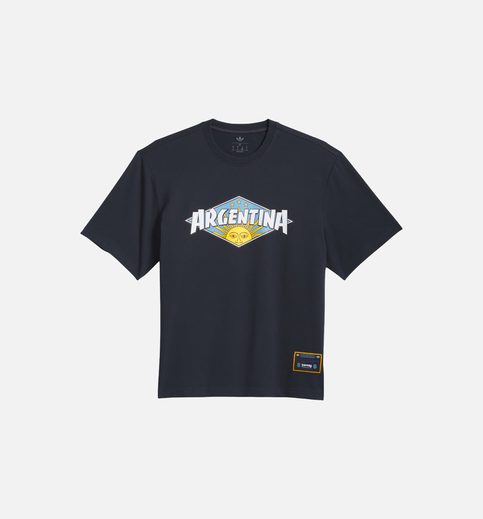 adidas KX4543 Thrasher X AFA Mens Short Sleeve Shirt - Navy/White