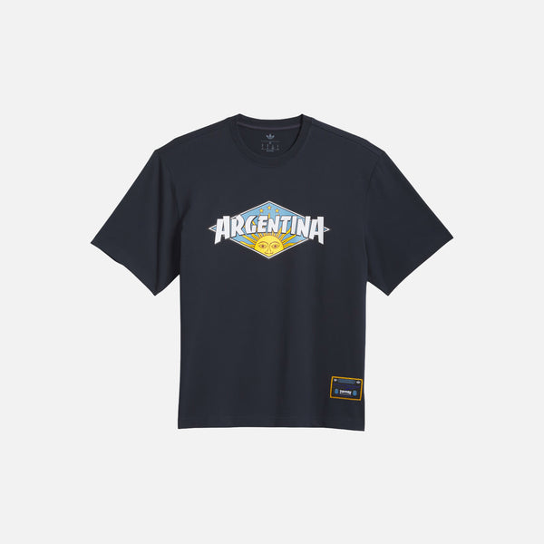 【Lサイズ】 ADIDAS THRASHER AFA SOCCER JERSEY adidas KX4543 Thrasher X AFA Mens Short Sleeve Shirt - Navy/White