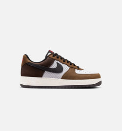 NIKE HJ4323-100
 Air Force 1 Retro Low White and Baroque Brown Mens Lifestyle Shoe - White/Baroque Brown Image 0
