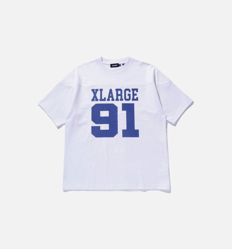 Numbering Mens Short Sleeve Shirt - White