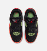 Air Jordan 4 Retro Black Infrared 23 Grade School Lifestyle Shoe - Black/Infrared 23/Bright Mango