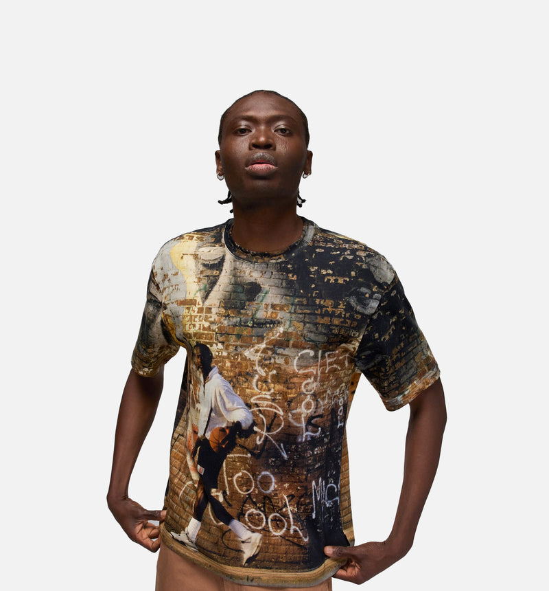 85 Graphic Mens Short Sleeve Shirt - Off Noir/Sail