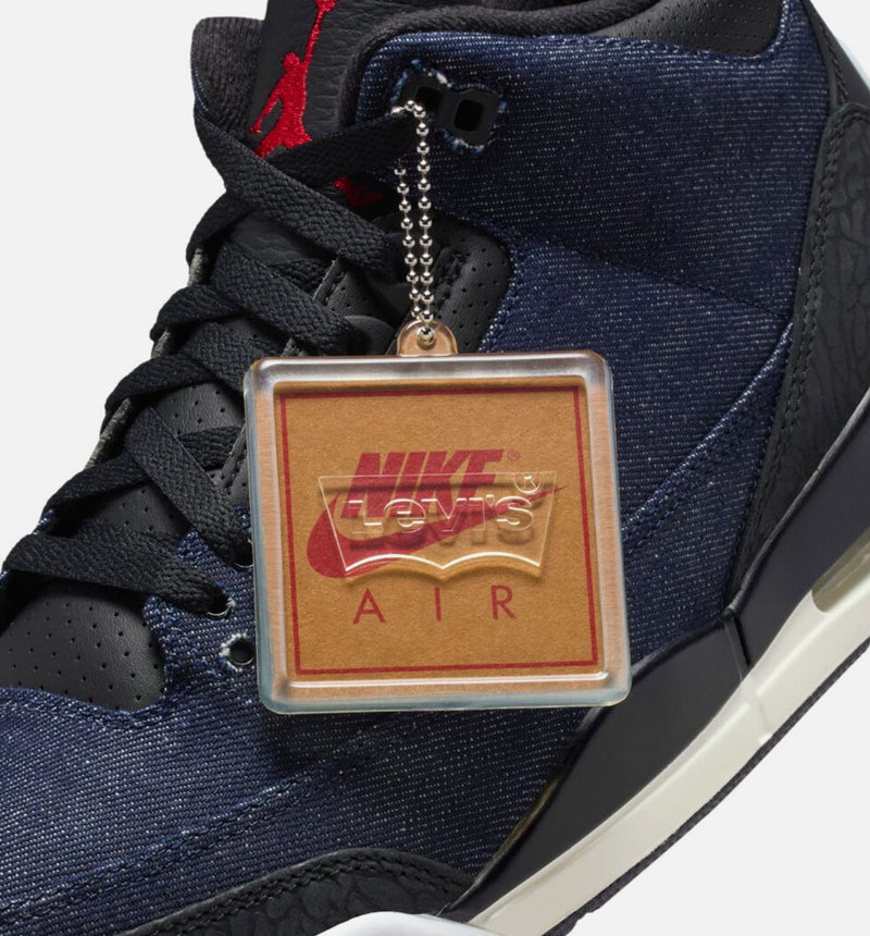 Jordan IH7959-400 Air Jordan 3 x Levi's Indigo And Gym Red Mens