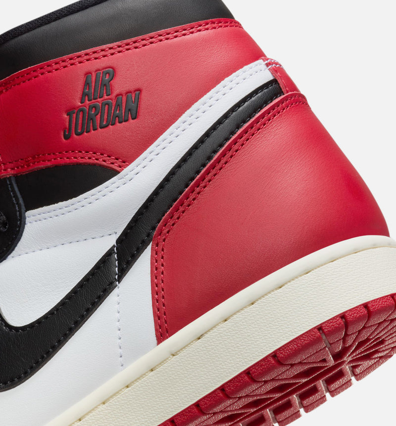 Air Jordan 1 Retro High OG Black Toe Mens Lifestyle Shoe - White/Black/Varsity Red/Sail