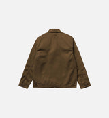 Modular Twill Mens Jacket - Brown