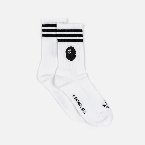 adidas JN7124 Bape Dame 9 Mens Socks - Black/White