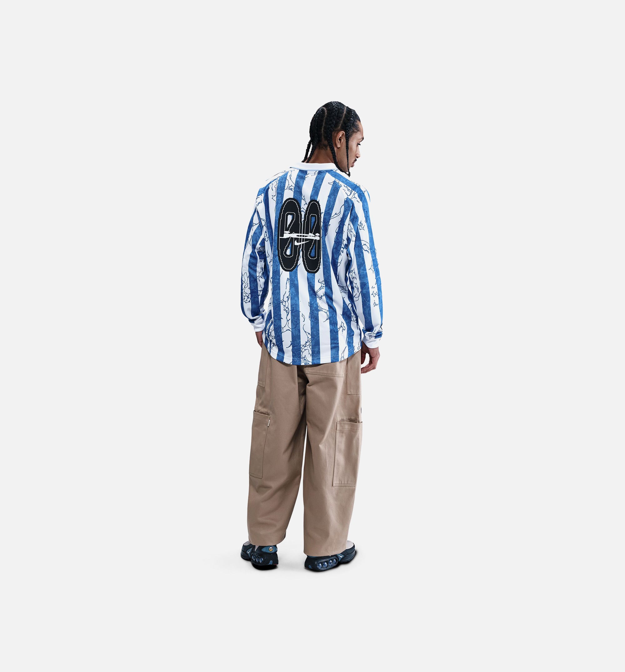 Nike NSW Air Mens Long Sleeve Jersey - Blue/White Nike NSW Air Mens Long Sleeve Jersey - Blue/White