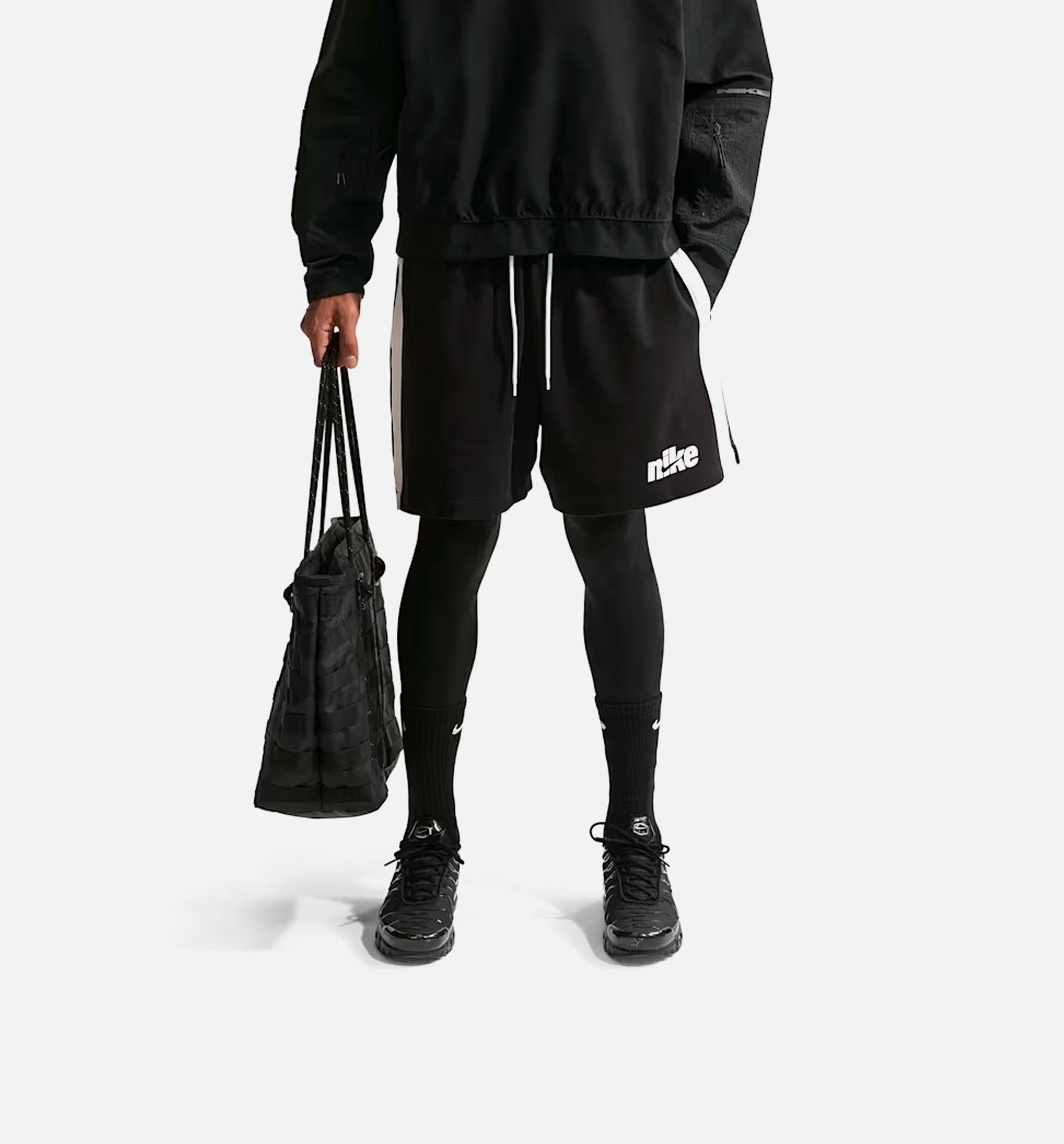 Nike IF0709-010 Sportswear Club Knit Flow Mens Shorts - Black/Sail