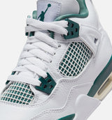 Air Jordan 4 Retro Oxidized Green Grade School Lifestyle Shoe - White/Oxidized Green/White/Neutral Grey Free Shipping