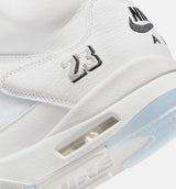Air Jordan 5 Retro White Metallic Mens Lifestyle Shoe - White/Metallic Silver/Black