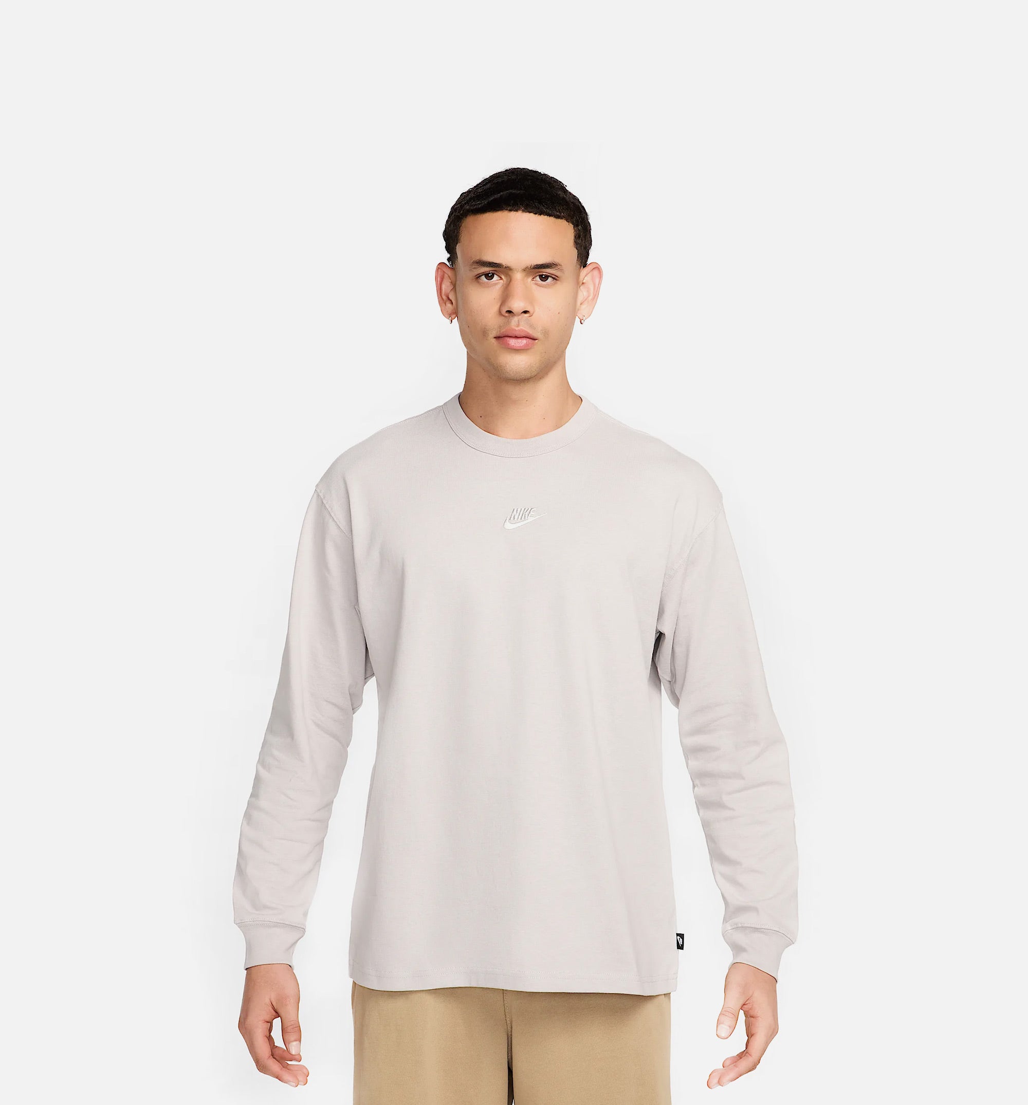 NSW Premium Essential Mens Long Sleeve Shirt Beige/Beige