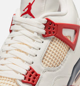 Bike Air x Nigel Sylvester x Air Jordan 4 Retro Brick After Brick Mens Lifestyle Shoe -  Sail/Cinnabar/Anthracite/Muslin Limit One Per Customer