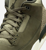 Air Jordan 3 Retro Medium Olive Mens Lifestyle Shoe - Medium Olive/Sequoia/Neutral Olive/Sail/Total Crimson