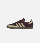 Samba OG Rhinestone Womens Lifestyle SHoe - Maroon/Gold