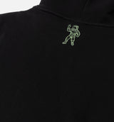 Camo Pullover Mens Hoodie - Black