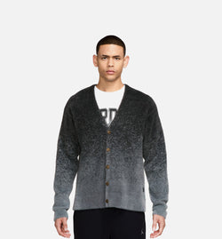 JORDAN FV7426-070
 Air JDN Cardigan Mens Sweater - Dark Smoke Grey Image 0