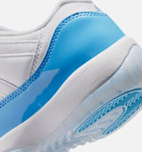 Air Jordan 11 Retro Low University Blue Grade School Lifestyle Shoe - White/University Blue/Black Free Shipping