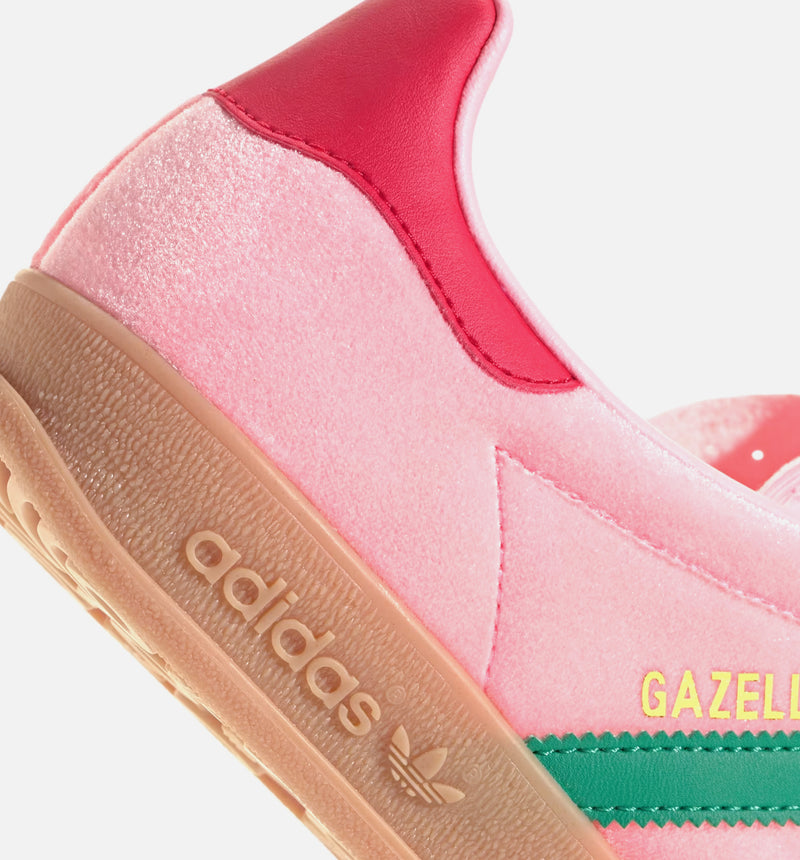 adidas JI2713 Gazelle Indoor Womens Lifestyle Shoe - Court Green/Glow Pink/Gum ShopNiceKicks.com adidas JI2713 Gazelle Indoor Womens Lifestyle Shoe - Court Green/Glow Pink/Gum ShopNiceKicks.com