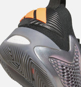 Anthony Edwards 1 Low Iron Sharpens Mens Basketball Shoe - Iron Metallic/Core Black/Solar Orange)