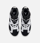 Air Jordan 6 Retro Black And White Grade School Lifestyle Shoe - Black/White